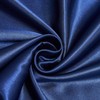 JHCHMX Satin Navy Blue Fitted Sheets Single Bed,Deep Pocket Soft