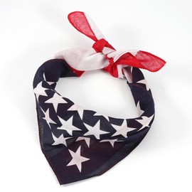 Red White and Blue American Flag Bandana Headband USA for Men and Women 4th of July Neck and Face Scarf Independence Day Head Wrap Accessories