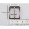 Mufeban 1.1 to 1.5 Inches Belt Buckle 28mm to 38mm