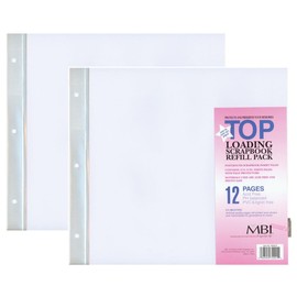 2-Pack - MBI 12" x 12" Scrapbook Expansion Pages, 6sht (12 Pages)