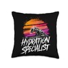 Hydration Specialist H2O Water Meme Waterboy Hydrated Homie Throw Pillow