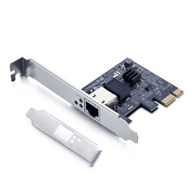 2.5Gbase-T PCIe NIC with Realtek RTL8125 Chip, 2.5Gb Network Card, 2500/1000/100 Mbps,Single RJ45 Port, PCIe X1, Ethernet Card for Windows/Windows Server/Linux