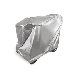 Covermates Mobility Scooter Cover - Light Weight Polyester, Reflective Surface, Elastic Hem, Power Sports Covers, Silver