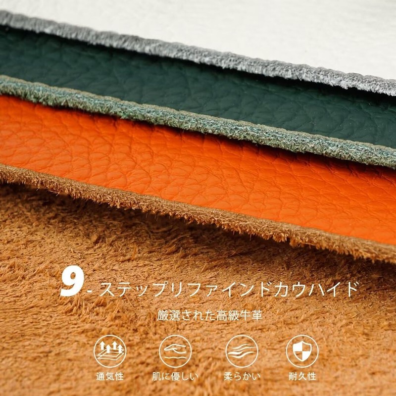 [GADIEMKENSD] Small Bifold Wallet - Top Grain Leather, RFID Blocking,