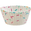 Trudeau Structure White Confetti Silicone Standard Muffin Baking Cup -