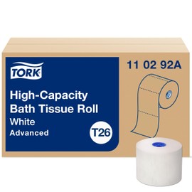 Tork High-Capacity Toilet Paper Roll White T26, Advanced, 2-Ply, 36 x 1000 sheets, 110292A