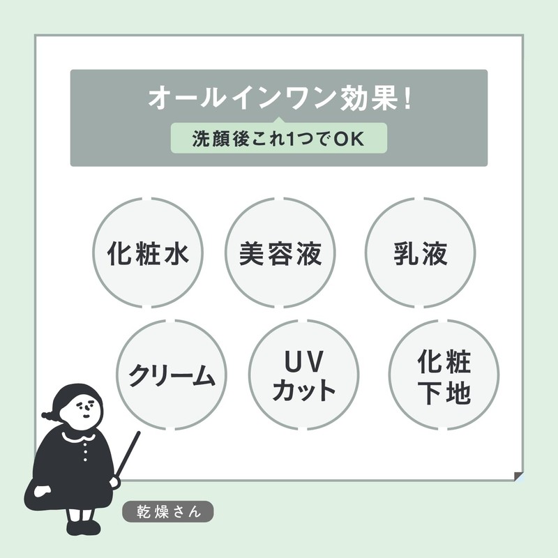 Dri-san Moisturizing Skincare Base Deer Green (Makeup Base) [Redness Cover