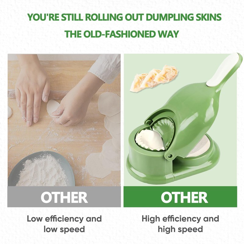 Dumpling Maker, Pelmeni Maker, 2-in-1 Dumpling Maker, Gyoza Maker, Mouth