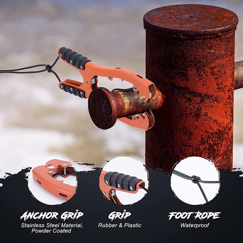 Kayak Anchor Grip,Canoe Anchor Grip,Brush Anchor Gripper Clamp for Tighter