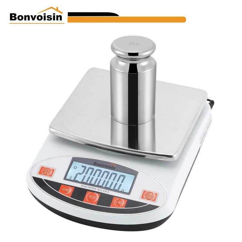 Bonvoisin 2KG Calibration Weight for Digital Scale, Class M1, Carbon