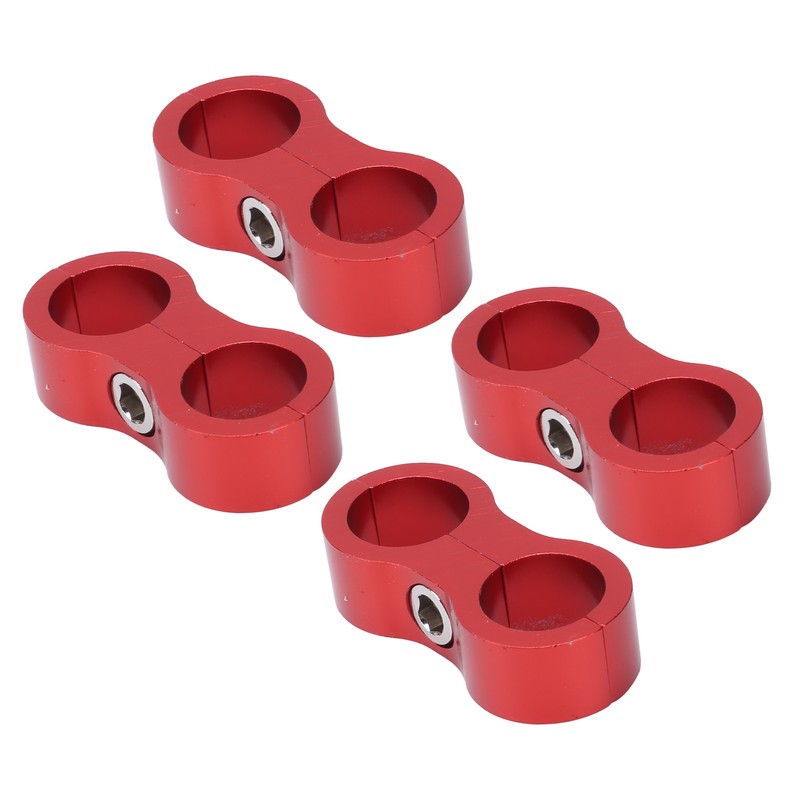 4PCS Hose Separator AN8 Automobile Oil Pipes Fixing Adapter Aluminum