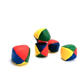 STUWU Set of 5 Juggling Balls for Children and Beginners Approx. 4.5 cm and Approx. 50 g Juggling Ball