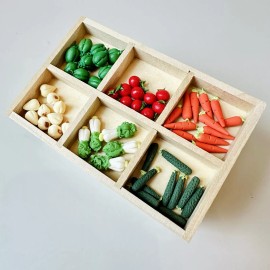 Unbranded 1:12 Scale Dollhouse Miniature Fruit and Vegetable Shelves