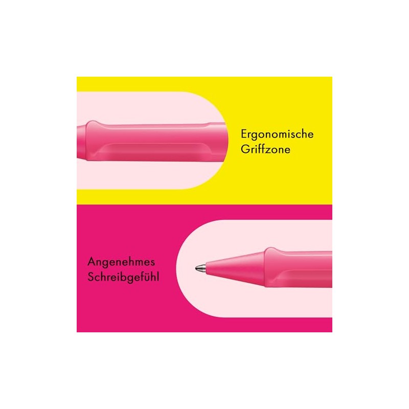Lamy Safari Neon Pink Ballpoint Pen - Timeless Classic Ballpoint
