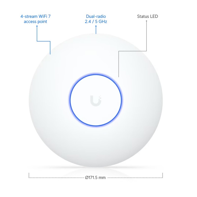 Ubiquiti U7 Lite 2.5 GbE WiFi 7 Acess Point (U7-Lite)