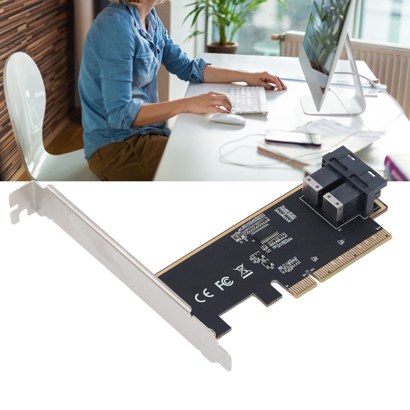 PCIe3.0 X8 to U.2 Adapter Card 64Gbps High Speed PCI