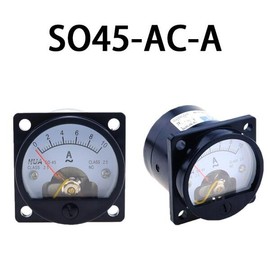 SO 호환 SO-45 AC 아날로그 전류계 1A 2A 3A 5A 등 포인터 미터/전류 측정기/패널 미터 [18 250A(5A)] Compatible SO-45 AC Analog Ammeter 1A 2A 3A 5A Pointer Meter / Current Meter / Panel Meter [18 250A(5A)]