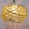 Chi-buy Half & Half Shiny Ceiling Lamp Shade Modern Polished