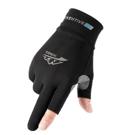 Karsaer G0135 Cycling Gloves, Thin, Cycling, UV Protection, Fingering, Double Cut Out, Smartphone Operation, Road Bike, Mesh, Ultra Lightweight, Stretchable, Breathable, Unisex, For Summer, Spring and