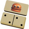 Azeeda 'Funny Burger Face' Domino Set & Box (DM00051395)