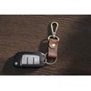 Uainhrt 2pcs Small Leather Keychain Key Holder Belt Key Chain