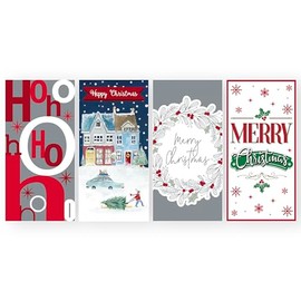 Contemporary Stylish Merry Christmas Money Wallets & Envelopes - Pack of 4