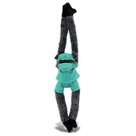 DolliBu Black Bear Doctor Plush Toy - Super Soft Black Bear with Long Arms Doctor Stuffed Animal Dress Up with Scrub Uniform and Cap Outfit - Gift with Personalization - 21 Inch