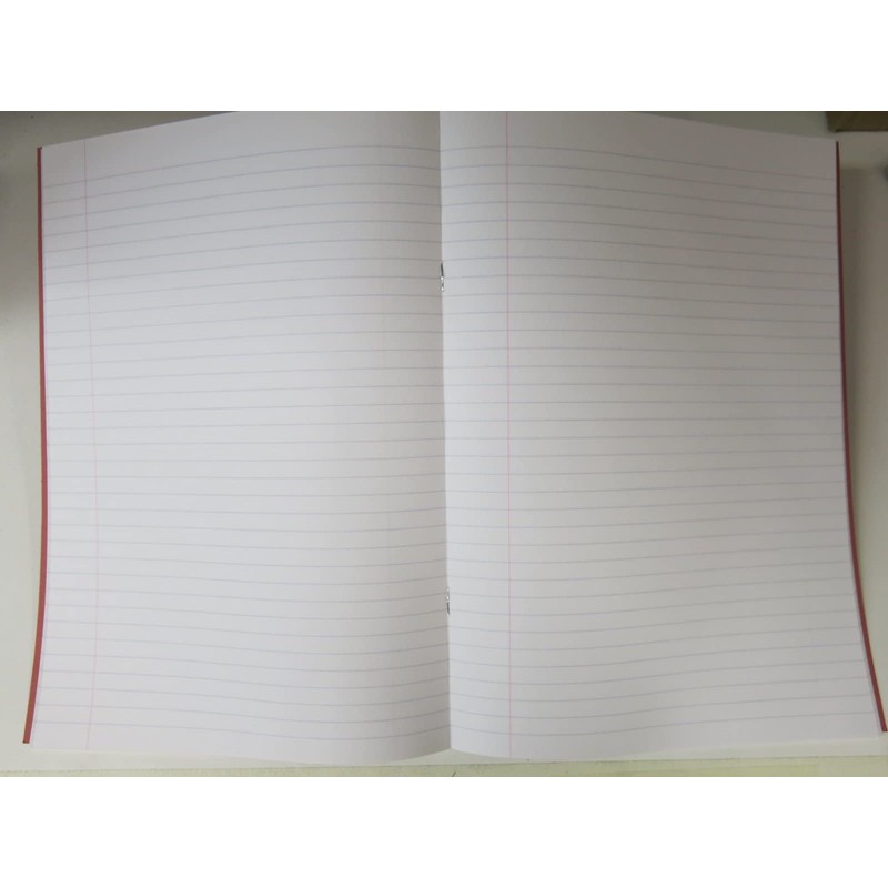school exercise book ruled and margin A4 blue cover x