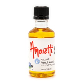 Amoretti - French Vanilla Extract Natural Water Soluble 2 oz - Highly Concentrated & Perfect For Pastry, Savory, Brewing, and more, Preservative Free, Vegan, Kosher Pareve, Keto Friendly