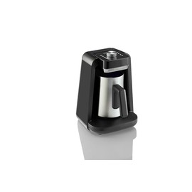 Arzum Okka Rich Spin Pro Turkish Coffee and Hot Beverage Maker, Velvetiser, Milk Frother, 120V, 5 Cups, Stainless Steel Cooking Pot, Chrome