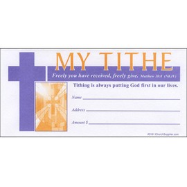 Church My Tithe Offering Envelope (Pack of 200)