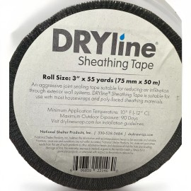 Dryline New Dryline Sheathing Tape 1 7/8 inches x 55 Yards NEW