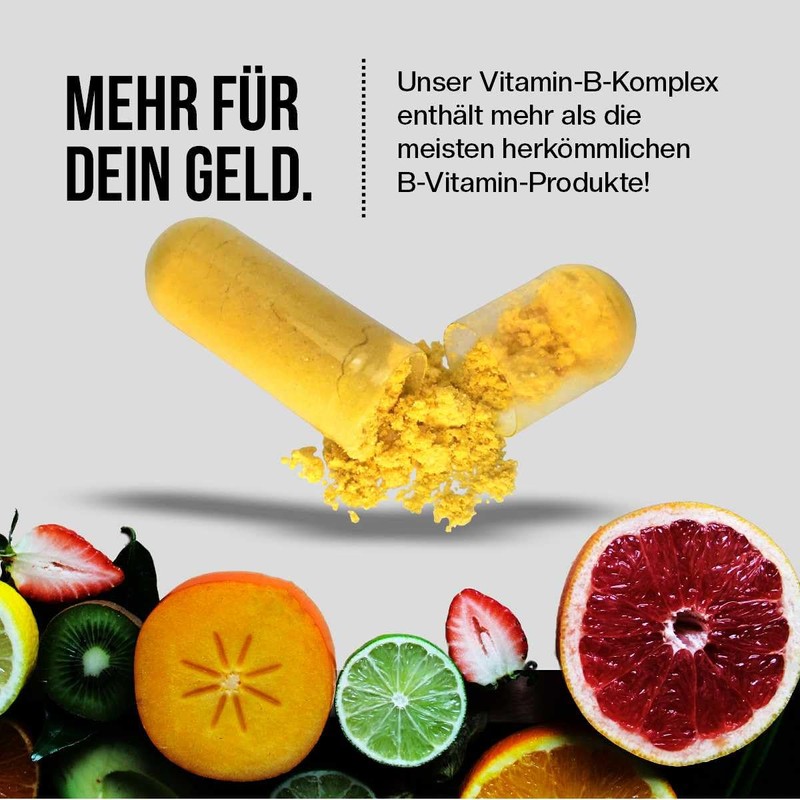 naturalie® Vitamin B Complex Capsules, High Dose with All Bioactive