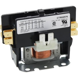 Replacement for Trane Single Pole / 1 Pole 30 Amp 24 Volt Coil Condenser Contactor CTR1057