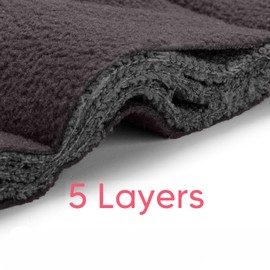 Damero Reusable 5 Layers 12 Pack Inserts, Cloth Diaper Inserts with an Extra Owl Storage Bag