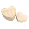 Heart Shaped Paulownia Box, Total Paulownia Box, S (Ideal for