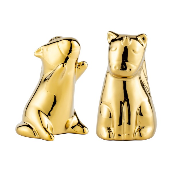 TQUPT Miniature Unicorn Figurines Set of 2 - Golden Unicorn