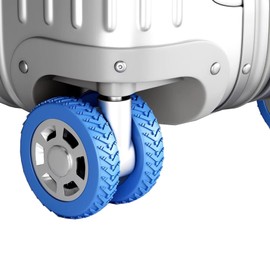 BYERUITE 8 PCS Luggage Wheel Covers, Rubber Suitcase Wheel Cover for 2-2.4'' Spinner Wheel, Wear-Resistant, Anti-Noise Carry On Luggage Wheels Protectors （Blue