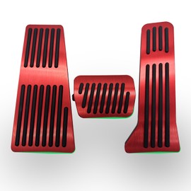 Rxmgf Brake Foot Rest Pedal Cover Gas Accelerator Pedal Cover Compatible with Mazda CX-3 CX-5 CX-9 Mazda 2 3 6 (Red)