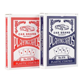 Playing Cards, 4 Pack, Decks of Cards Bulk, Poker Size, Standard Index, for Blackjack, Euchre, Canasta Card Game, 2 Blue and 2 Red, Casino Grade Poker Cards:_red playing cards