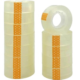 various various Celo Klebeband, transparent, extra stark, 12 Rollen, 18 mm x 35 m, für den allgemeinen Gebrauch für Schule, Zuhause und Büro