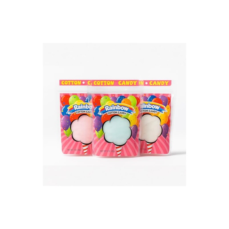 Cotton Candy, 1 oz bags - Rainbow Themed (12 count)