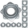 10Pack Lazy Susan Hardware, 3” Square Ball Bearing Swivel Plate,