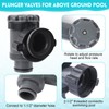 Plunger Valve for Intex Pool, 38mm Plunger Valves Connection Kit