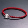 Ox Zodiac Bracelet Red Rope S925 Silver Ornament Woven Bracelet