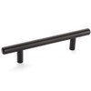 Cosmas 305-4ORB Oil Rubbed Bronze Cabinet Hardware Euro Style Bar Handle Pull - 4" Hole Centers, 6-3/8" Overall Length