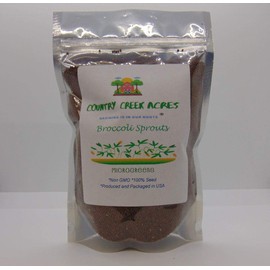 Non-GMO Broccoli Seeds for Sprouting Sprouts Microgreens (12oz of Pure Seed (60000+Seeds)). Country Creek LLC. Brand.