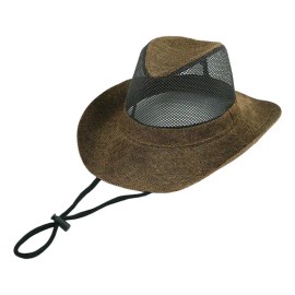 Sombrero Sol Unicolor Liso Vintage Suave Estilo Occidental Coffee G
