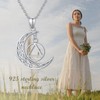 HARMONY BOLA Sobriety Gift 925 Sterling Silver Necklace with Alcoholics