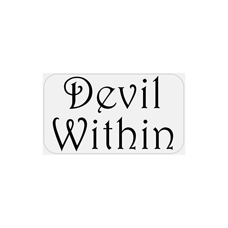 Devil Within - 50 Stickers Pack 2.25 x 1.25 inches
